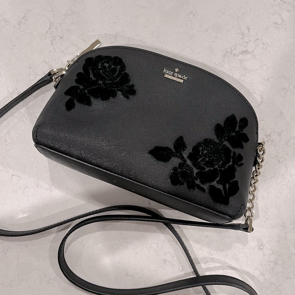 kate spade black cameron street hilli crossbody bag